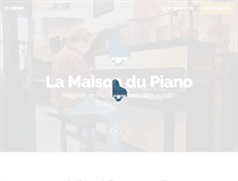 Tablet Screenshot of la-maison-du-piano.fr